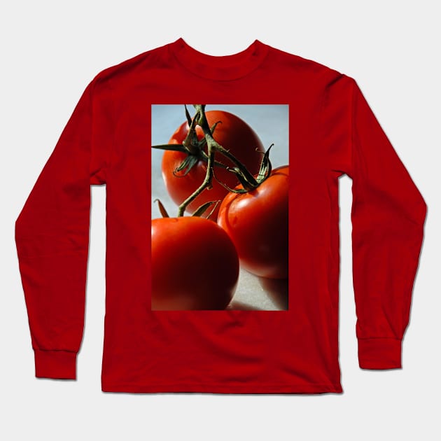 Tomatoes on Vine Long Sleeve T-Shirt by amyvanmeter